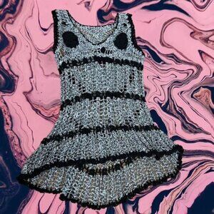 VTG Crochet Dress  Hippie Boho Top